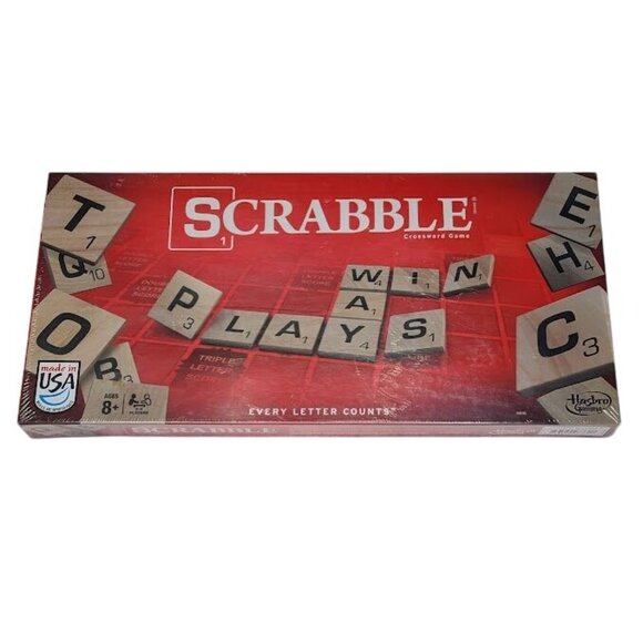 Scrabble Classic Crossword Board Game By Hasbro Gaming New Factory Sealed - Picture 1 of 7